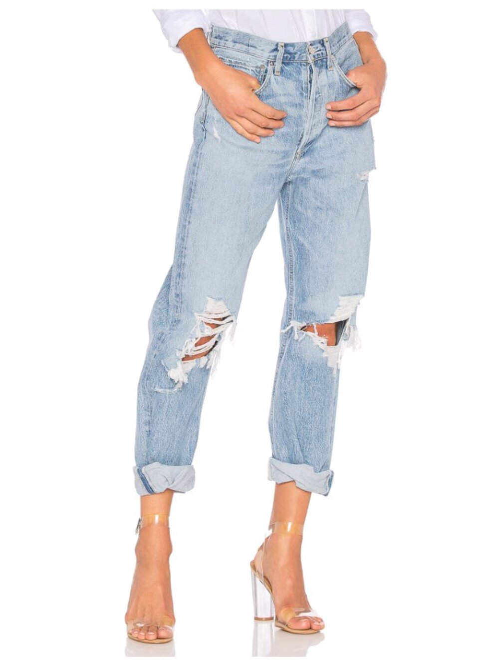 AGOLDE | 90's Mid Rise Loose Fit Jeans in Fall Out